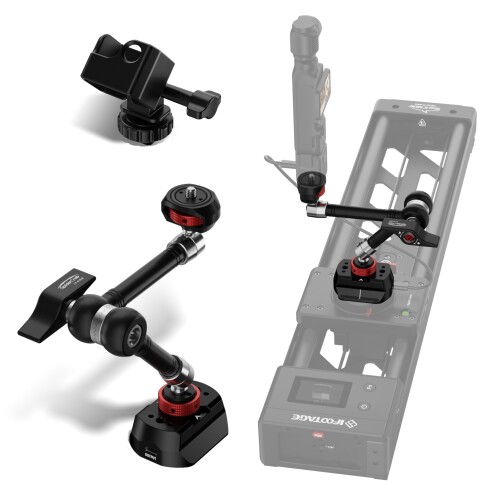 IFOOTAGE Nano II Pocket 3 アダプタ ＋ Spider Crab 9.5 インチマジックアーム 6 Pin 給電心積もりによる Nano II と OSMO Pocket 3 の無引き延ばす多軸聯絡相応う 手動打点・かっこ良い追い掛ける・映像映画化能力のある 軽銀