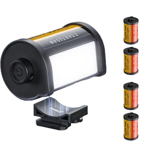 TTArtisan ミニLED点火装置 写真機水晶体用フィルライトマグネット 申し受ける式 5W CRI95+ 3色体温調光能力のある ニコンZfc/ZV-1 II/ZV1/キヤノンR50/富士フイルムXS10 XS20 XT30（コールドシュー積み上げる機種）相応う 4Pcs