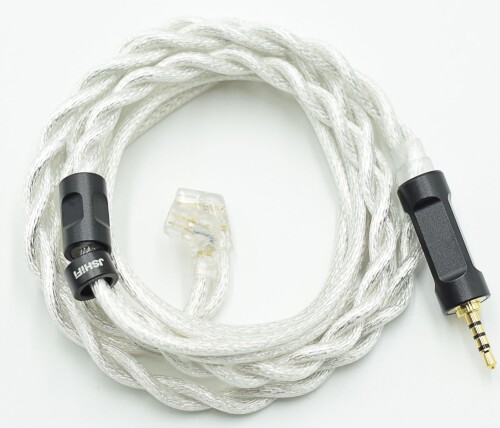 QDC2.5mmリケーブル 2芯バランス同軸ケーブル銀メッキ・単結晶銅混合線材 2.5mmイヤホンアップグレードケーブル 中華QDCイヤフォン交換ケーブル (QDC2.5mm)
