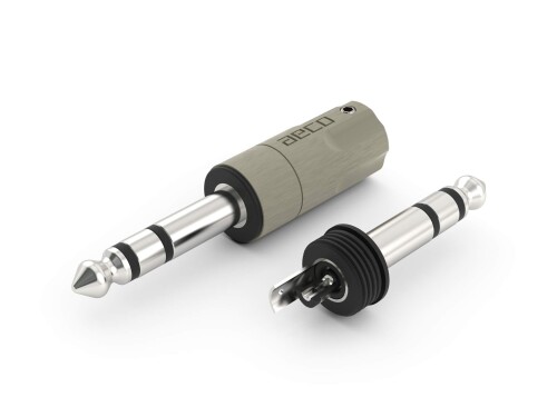 aeco TRS Plug 6.3mm Stereo, AT6-1231S, 1pcs/1set, Silver Plating