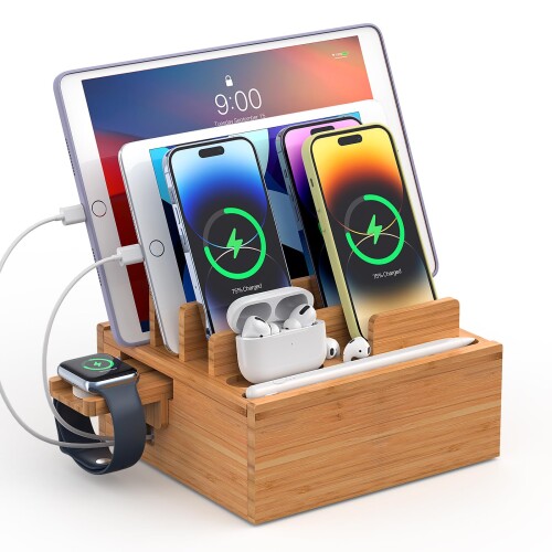 楽天市場】Pezin & Hulin スマホ充電スタンド 竹製 ドッキング