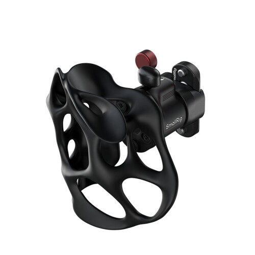 SmallRig カメラ用グリップ 回転式左側ハンドル シームレス360°回転中空左側ハンドル NATOクランプ付き NATOレール付属 耐荷重15kg カメラケージ&ショルダーリグ用クイックリリース 5242|まばし商店