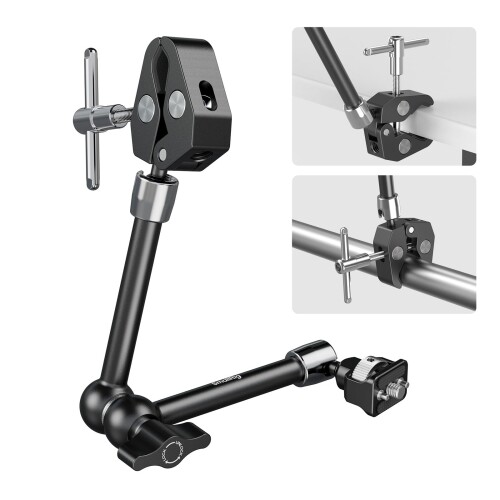 SmallRig 神通力手 11\"（蟹型クランプ付き添い人） 1/4in-20螺旋釘と書き込み式いの一番付き添い人手 行動写真機/管する/映像媒体ともし火/マイクロホン用 5311"