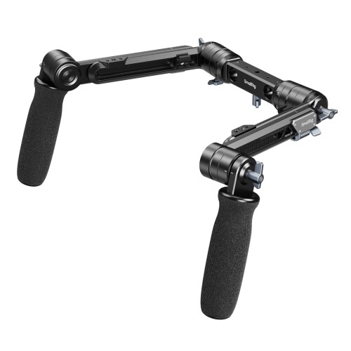 SmallRig ショルダーリグ デュアル手持ち部分 15粍 LWS極点用 ワンタッチ回転させる ショルダーマウントリグ 写真機受け支える 5205