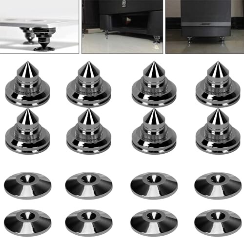 楽天市場】インシュレーター スピーカー 8個セット スパイク受け