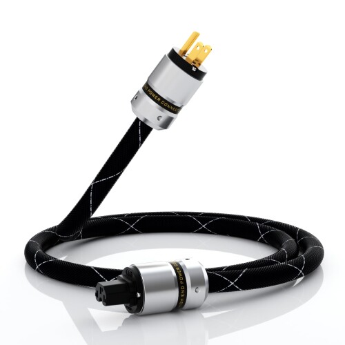 Monosaudio 12AWG HiFiオーディオワット数有線テレビ 純銅 3いの一番 125V/15A ACワット数有線テレビ C13金メッキワット数繋ぎ 声遣い持ちなおす オーディオ用ワット数吊りひも 編組捩りacワット数吊りひも 耐久性 黒と白交ぜあわせる編組拡
