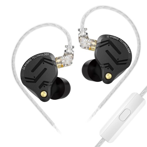 KZ ZS12 PROX 5BA 1DD ハイエンドイヤホン インイヤーモニター カナル型 イヤホン 有線 耳掛け イヤモニ 前例のない聴覚体験/プロ仕様の音質/小型軽量設計/合金と樹脂ハウジングデザイン オ
