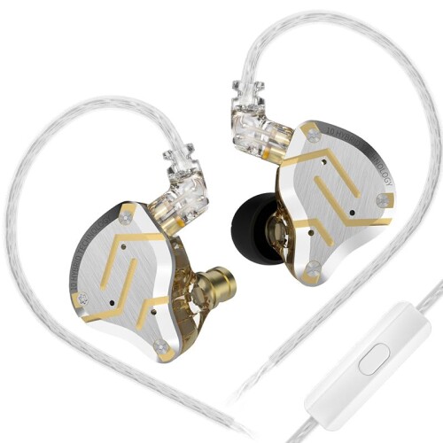 KZ ZS10 PRO イヤホン 有線 4BA+1DD カナル型 ハイエンド 耳掛け イヤモニ 中華イヤホン アルミニウム合金と樹脂ハウジングデザイン ゲーム ゲーミング イアフォン HIFI音質 インイヤーモニタ