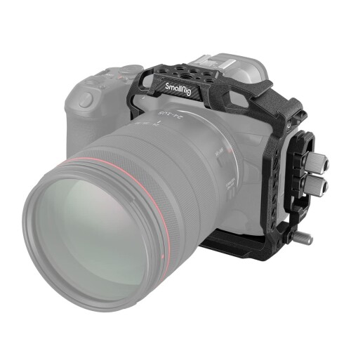 SmallRig Black Mamba ハーフケージ/ケーブルクリップ Canon R5 / R6 / R5 C3656用 3656