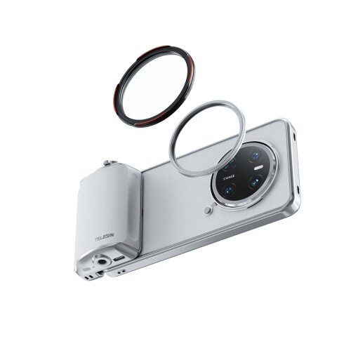 ??TELESIN FunShot お師匠さん手持ち部分活動写真映画化一揃いの道具（スマホカメラグリップ+スマホケース+ 58粍 ND2-32 VNDこし器水晶体）Huawei Mate 70 Pro/Pro+専用 万物の霊長科学技術腹積もり 1/4\