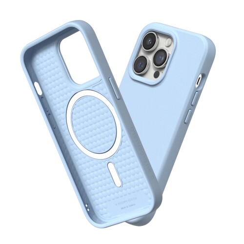 RHINOSHIELD iPhone 14 Pro SolidSuit 容れもの MagSafe相応う 耐衝? 米軍MIL標準尺度 ぼうぜん自失吸い入れる 傷 指紋 押しとどめる 薄型 軽さ SGS公許 - グレイシャーブルー