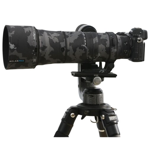 ROLANPRO 防水レンズカバー Nikon Z 600mm F6.3 VR S 対応 望遠レンズ用 保護カバー キズ防止 野鳥撮影 レインカバー - #18 ダークブラック迷彩｜まばし商店 14,438円