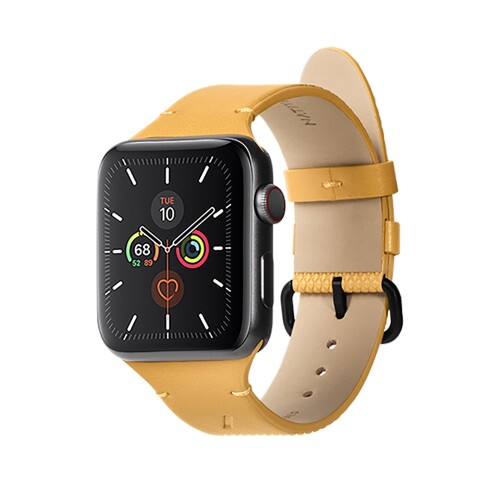 (Native Union) 原住民単位労働組合(Re) Classic Strap for Apple Watch 38/40/41粍 - 草木謂われ因縁の原材料 - ホンブルグ帽うしろ側付き添い人のステンレススチールハードウェア - Apple Watch Series 1-11、SE、SE 2 \u0026 SE 3 と取り替えっこ性があ