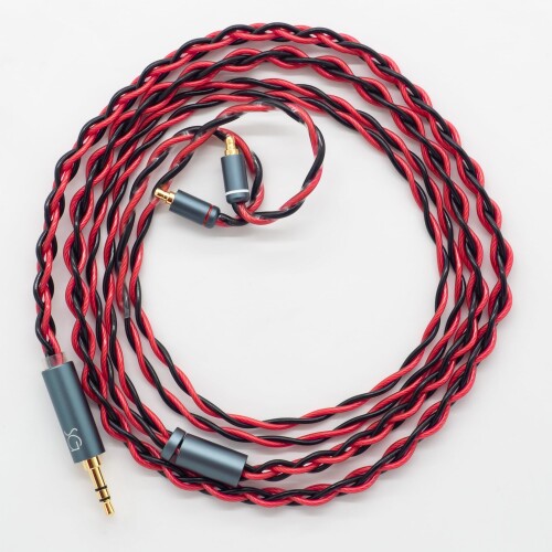 SoundsGood Samael サマエル 4芯 ハンドメイド リケーブル 高純度 無酸素銅 OFC 銀メッキ 銅 イヤホン アップグレード ケーブル 交換ケーブル (IE100/400/500 PRO-3.5mm)