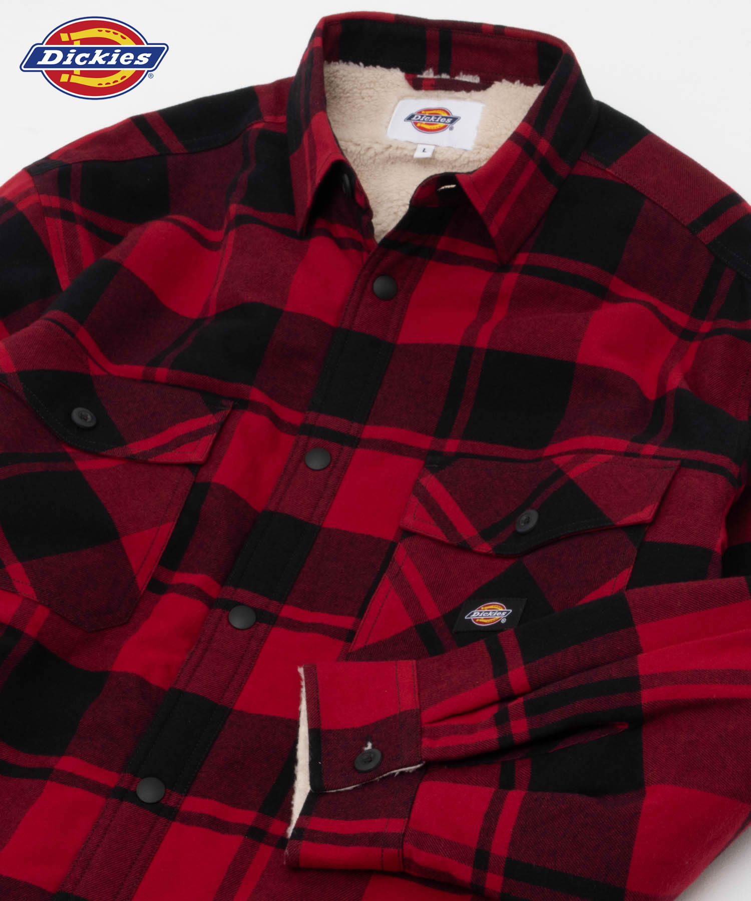 DickiesディッキーズウールワークジャケットバッファローチェックアメカジM Dickiesディッキーズウールワークジャケットバッファロー