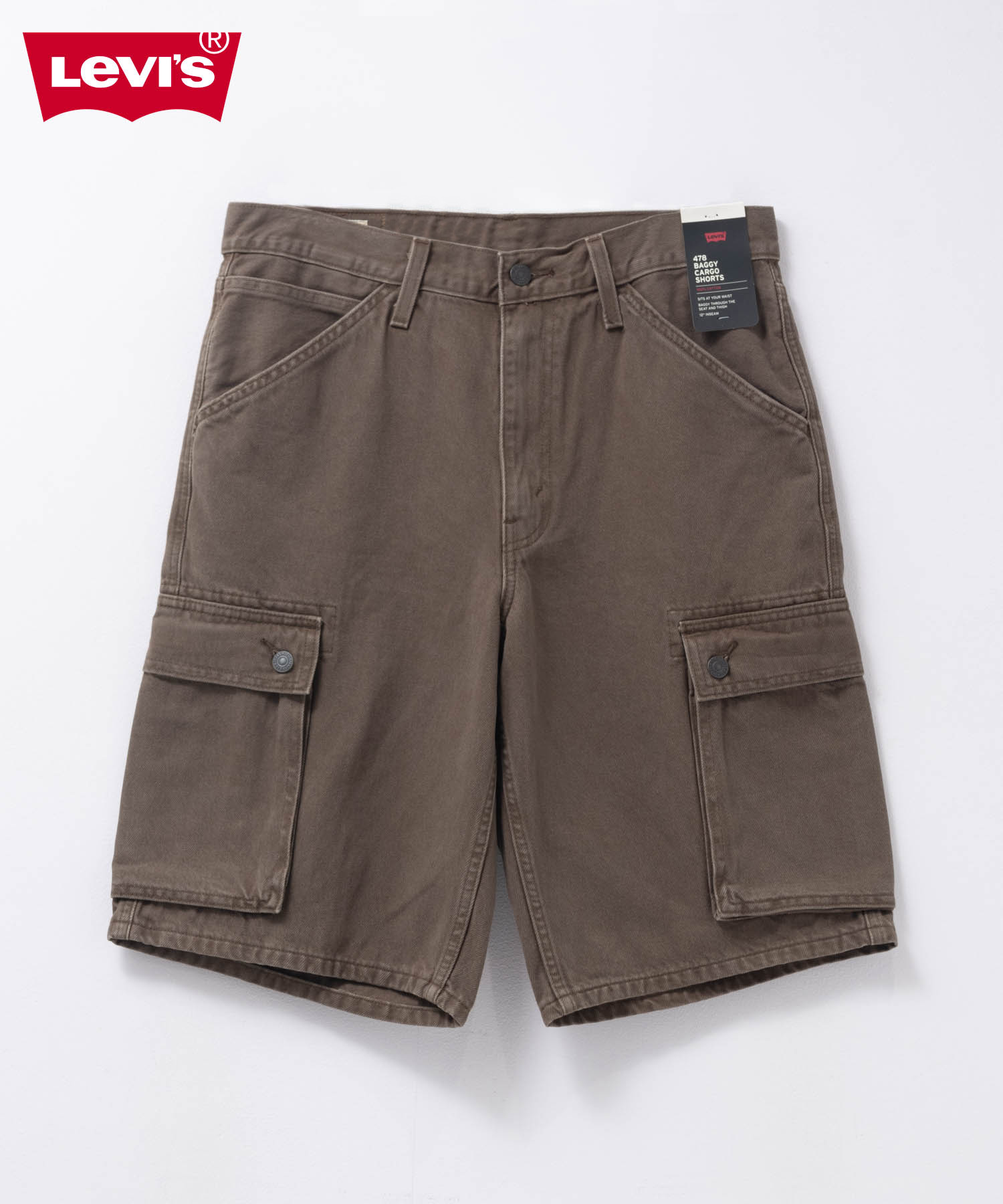 [今だけ！まとめ買いクーポンでお得]リーバイス(R) Levi's(R) ショートパンツ メンズ 綿100％ コットン カーゴパンツ デニムパンツ フロントジップ 前開き ボトムス ポケット 膝丈 ひざ上丈 デニム ジーンズ｜Mac-House店