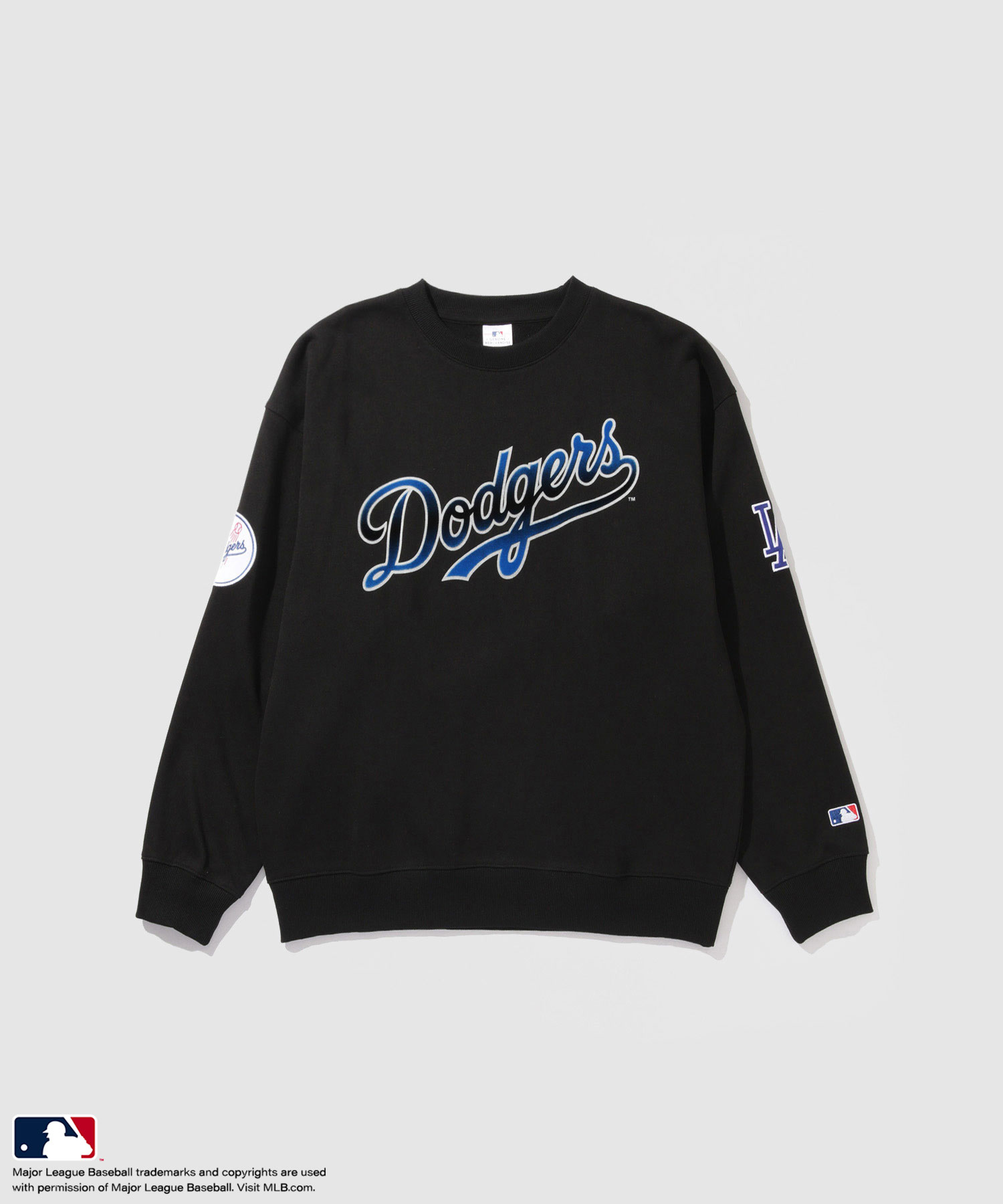 [20日P10倍！更にクーポン割]メジャーリーグベースボール MLB 裏起毛 トレーナー メンズ スウェット あったか オーバーサイズ 大きめ ゆったり トップス ドジャース ヤンキース アスレチックス メッツ ロゴ プリント ワッペン 黒 プルオーバー レディース