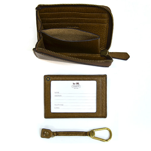 macalpine: Coach ／COACH Bleecker leather half zip mens wallet outlet F74624 SAD (saddle ...