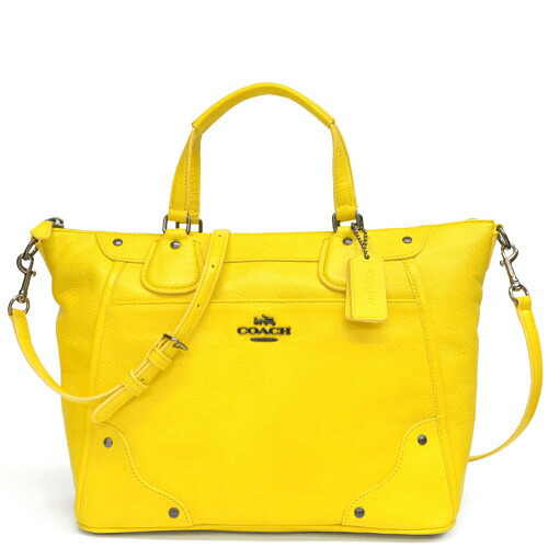 Macalpine Coach Mickey Grain Leather Satchel 2way Shoulder Coach Mickey Grain Leather Satchel 2way Shoulder Bag Outlet F34040 Qbylw Yellow