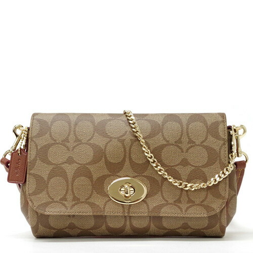 Coach Signature Mini Ruby Cross Body 2 Way Shoulder Bag Outlet F34615 Imbdx Khaki Brown