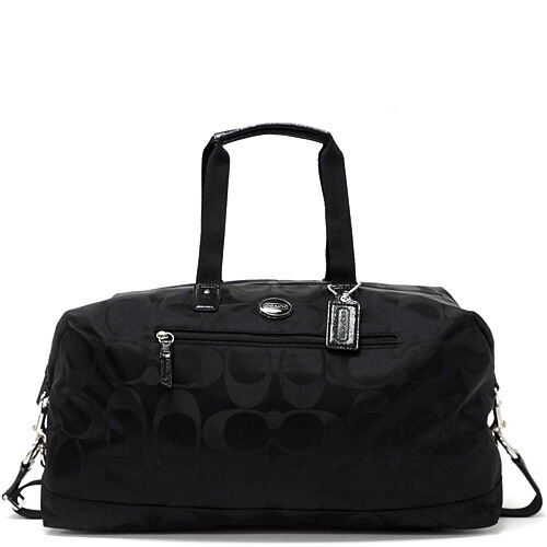 Macalpine Coach Getaway Signature Nylon Travel Duffle Coach Getaway Signature Nylon Travel Duffle Shoulder Bag Outlet F77469 Sbkbk Black