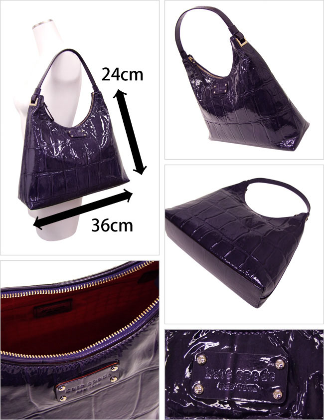 Macalpine Kate Spade Madrid Embossed Croc Trenton Kate Spade S Por Both High Levels Of Design And Ease Use Strong Rain Dirt パテントショルダー Bag Is A Deep Purple Color Style