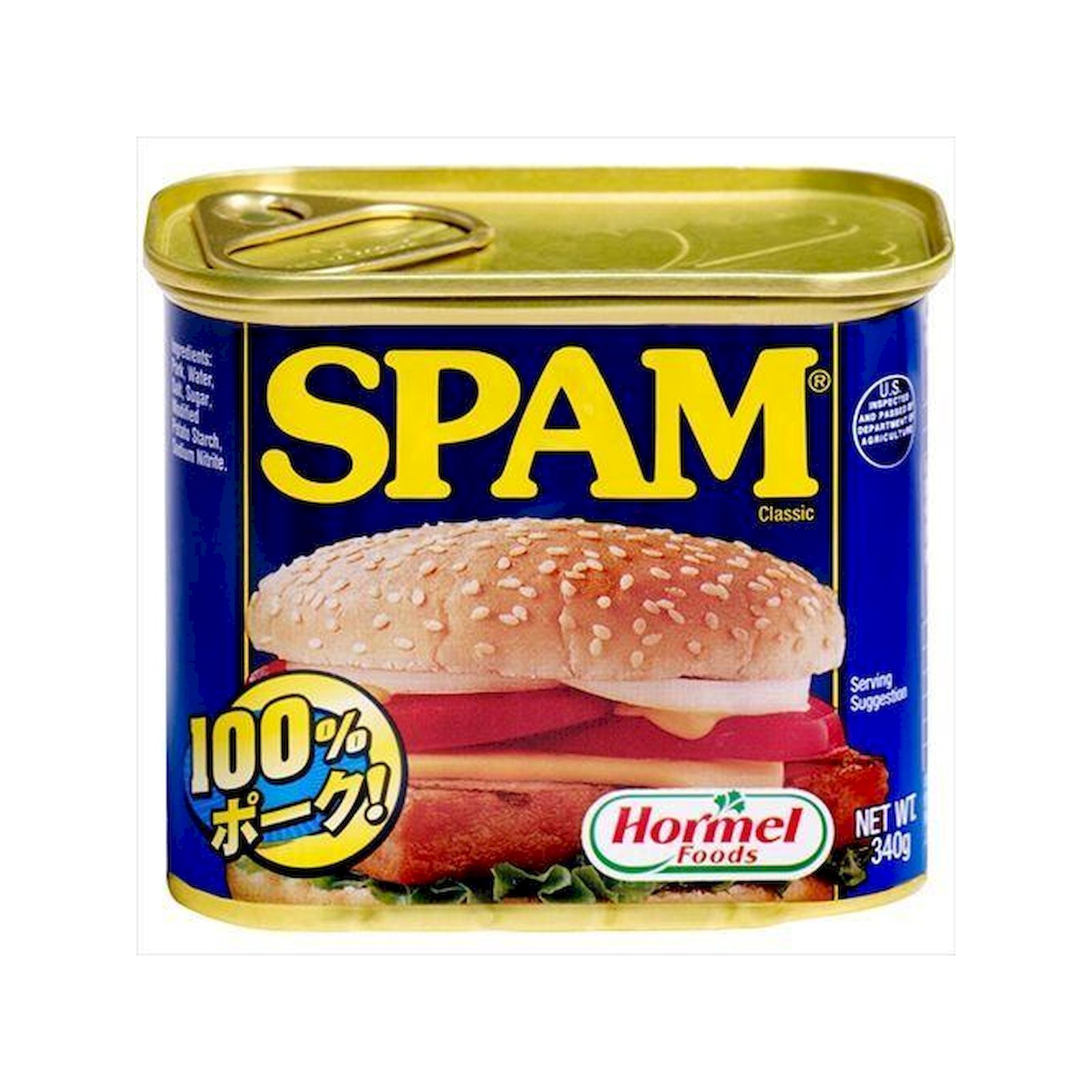 リメイク缶　No.408  スパム缶　shop風♡ リメイク缶No.408 スパム缶shop風♡