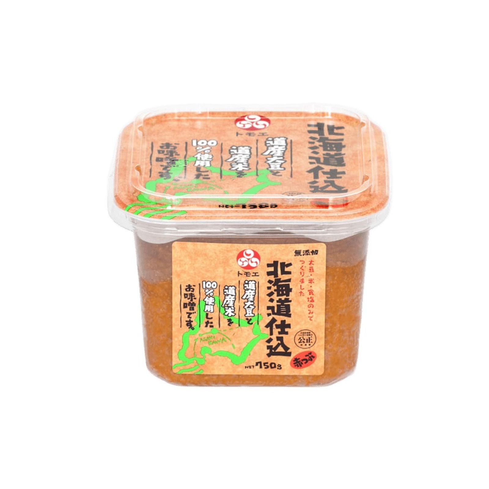 トモエ 北海道仕込み 赤つぶ 750g 福山醸造 北海道産 米味噌 無添加 赤味噌 つぶ味噌