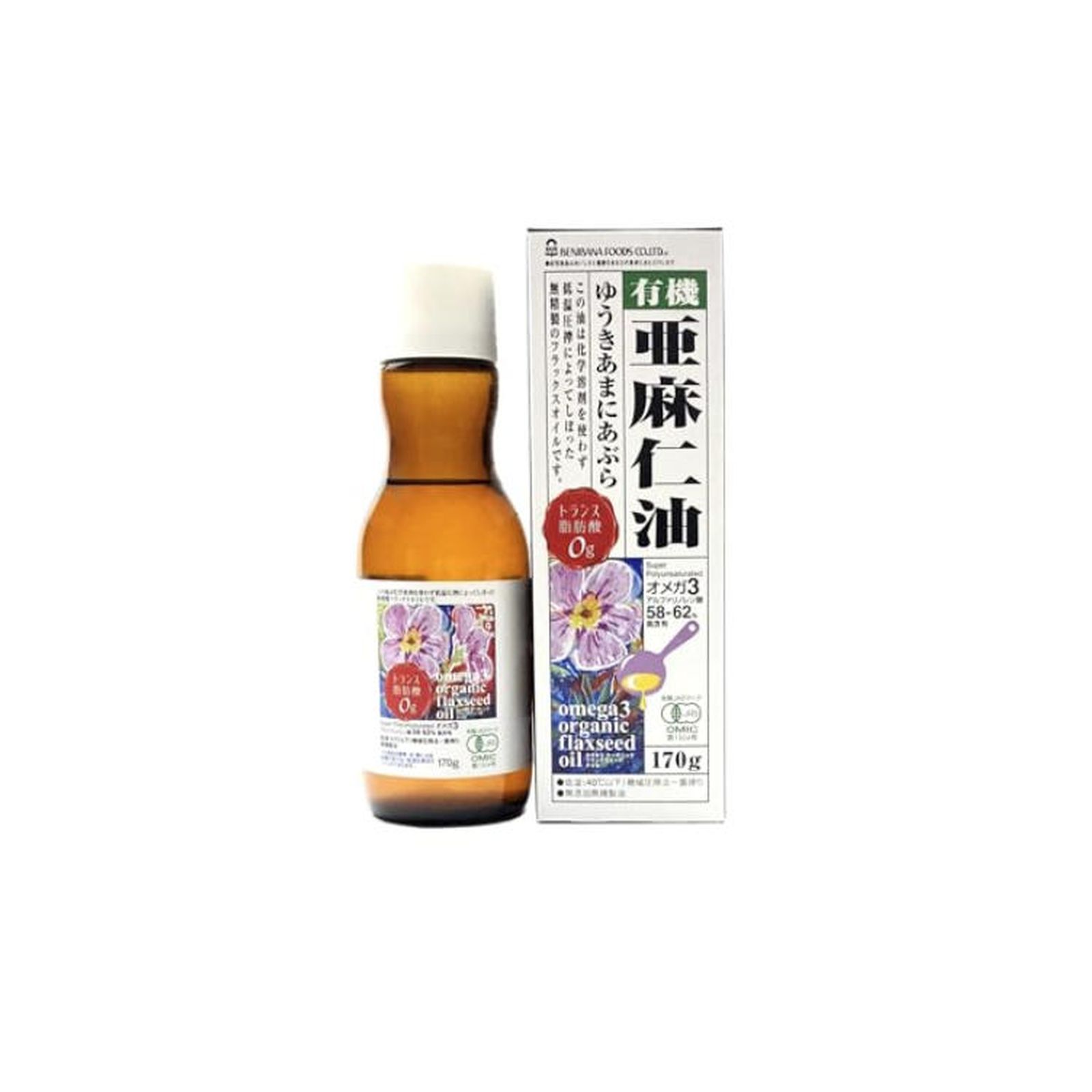 紅花食品 亜麻仁油 170g 低温圧搾 一番搾り オイル 油 あぶら ドレッシング｜Macaron