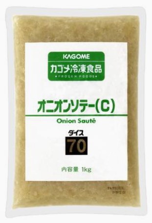 KAGOME オニオンソテー(C)ダイス70 1kg 冷凍野菜 カット野菜 冷凍 大容量 バラ凍結 常備野菜 便利