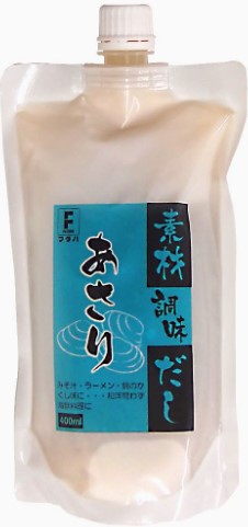 素材調味だし あさり 400ml フ タバ 貝出汁 料亭の味 芳醇 香り高い|Macaron