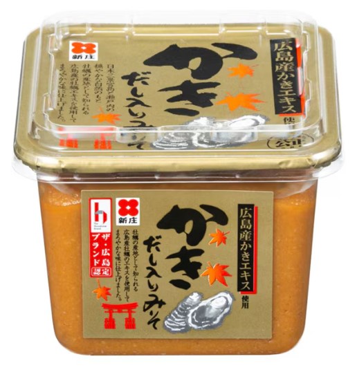 新庄みそ かきだし入りみそ 500g 調味料 お味噌汁 お土産 ご当地 広島