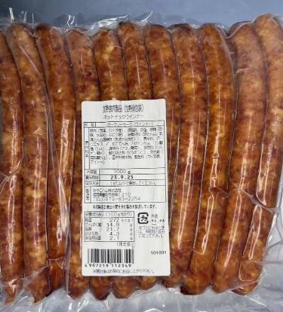 みやこハム ホットドッグ用 あらびきウィンナー 1Kg 冷蔵 加工食品 お弁当 おかず 大容量 お得