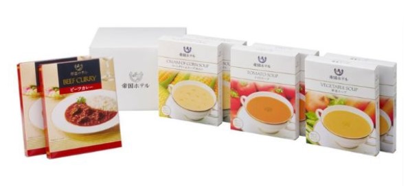 帝国ホテル レトルトスープセット 4種8個入り ホテル グルメ プレゼント ギフト お土産 プロ スープ レトルト アソート 7,948円