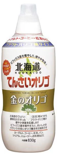 加藤美蜂園本舗 北海道 てんさいオリゴ 金のオリゴ 1本830g 調味料 オリゴ糖 シリアル 紅茶 コーヒー ビフィズス菌 ご当地