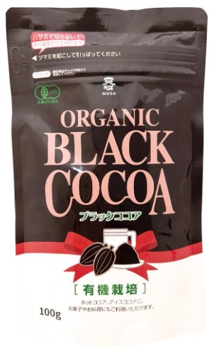 MUSO オーガニックブラックココア(無糖) 1袋100g 有機栽培 ここあ ノンシュガー 自然