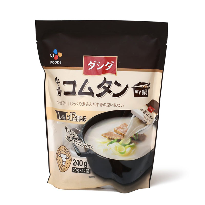 市場 CJfoods インスタントスープ 1袋 コムタン 牛骨コムタン 常温 12個入 ダシダ コムタンスープ