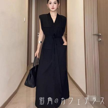 ロングワンピ 3色 マキシ ゆったり 七分袖 Vネック Aライン フレア プルオーバー ポケット 薄手生地 可愛い 大人可愛い きれいめ シンプル カジュアル コンサバ 華やか 大人 おしゃれ お洒落 主役級 こなれ感 高見え 高級感 無地 夏 レディース 女性用 ママ 20代 30代 デート