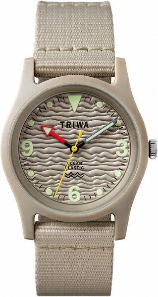 訳あり[メール便OK]【新品】TFO105-CL152612/タイムフォーオーシャンズ サンド　TRIWA（トリワ）　腕時計[在庫品]★TRIWAのリサイクルキャンパスの替えベルト付★＊写真とは異なることがあります。