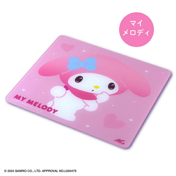 【新品】【PCET】ゲーミングガラスマウスパッド #Unipo サンリオキャラクターズ マイメロディ[お取寄せ品]