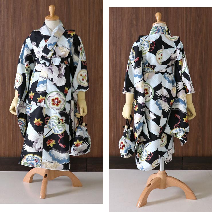 残りわずか 楽天市場 年新作 七五三 被布セット 男の子 松に鷹 黒 被布 水色 3歳 5歳 衣装 着物 被布 753 フルセット 初節句 端午の節句 お宮参り お正月 子供用 キッズ こども アンサンブル 三つ身着物 被布コート 浴衣 古典 モダン お祝い着 祝着 和服 小町