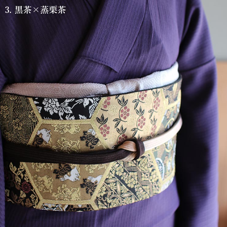 帯締め 丸組紐 正絹 グラデーション 着物 vintage kimono 218 - 水着