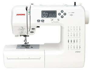 【ミシン】【送料無料】【5年保証】 ジャノメ コンピューターミシン JN860 (JN-860) 【ミシン本体】【みしん】