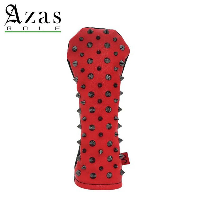 職人が合皮レザーにスタッズを一つ一つ丹念に取り付けました アザスゴルフ 日本製 職人によるハンドメイドレザー ヘッドカバー 黒スタッズ Golf Golf ゴルフ 黒 赤 ヘッドカバー 7303 Azas Selmoヘッドカバー Selmo 19ss 町のゴルフ屋さん Classic フェアウェイウッド