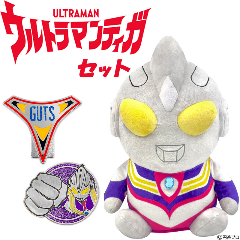 ウルトラマンティガ ドライバー用 ヘッドカバー＆ ゴルフマーカー セット 2024年 ティガ キャラクター マーカー ULTRAMAN TIGA Head cover Golf Marker画像