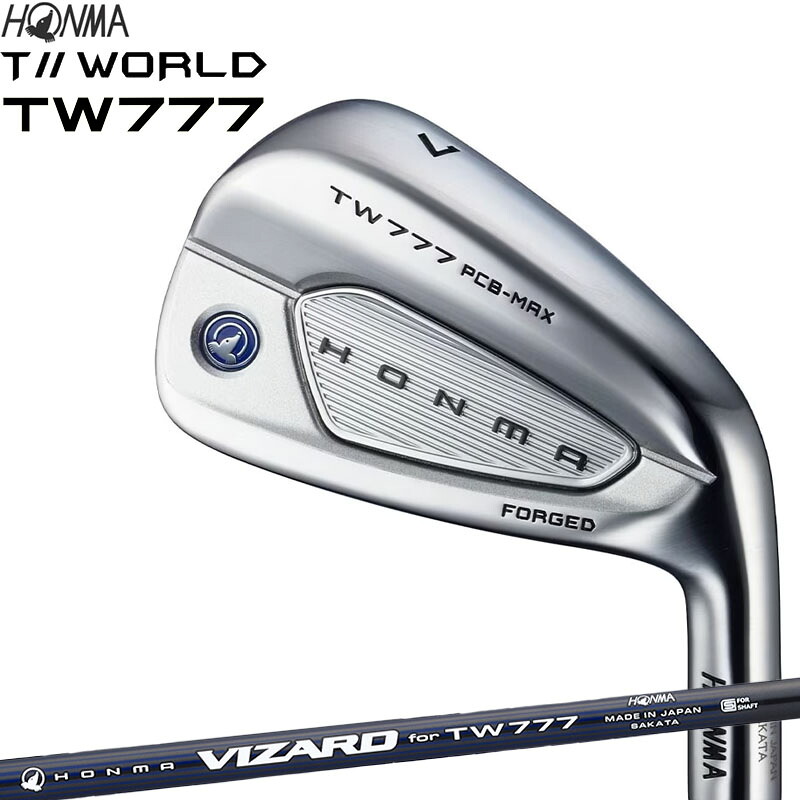 HONMA ツアーワールド TW777 PCB MAX アイアン 単品 VIZARD for TW777カーボン R 本間ゴルフ 2026 T//WORLD TOUR WORLD TW 777 IRON