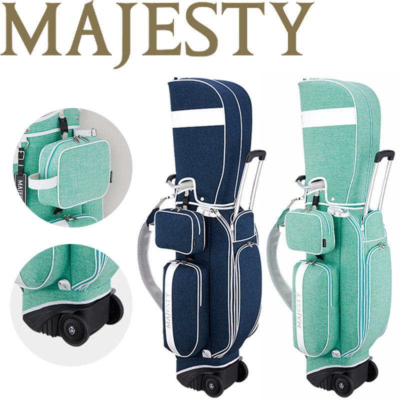 MAJESTY キャディバック　CB2021　定価44,100円 楽天市場】マジェスティ ゴルフ ヘザー ホイール キャディバッグ