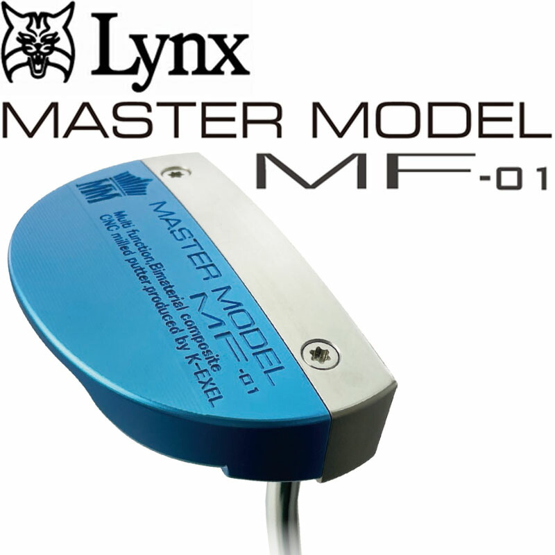 リンクス マスターモデル エムエフ 長尺 パター MF-01 マレット型 46インチ 熱血 ゴルフ塾の小林佳則プロ監修 Lynx MASTER MODEL MF Mallet type Putter 24sp|町のゴルフ屋さん