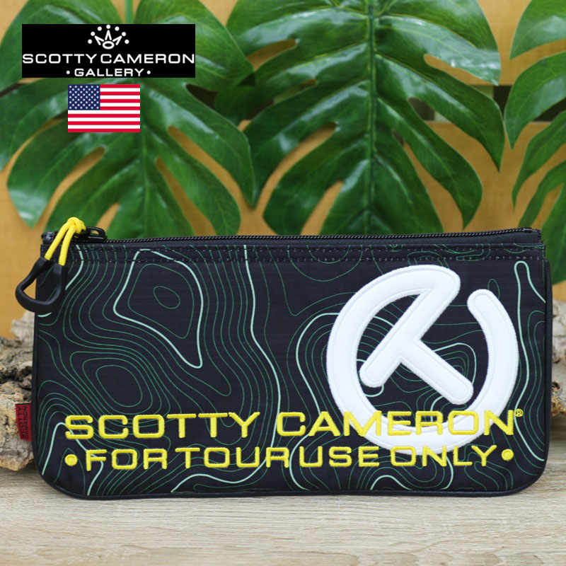 スコッティキャメロン ギャラリー限定 キャッシュバッグ サークルT ツアー 小物入れ scotty cameron gallery topo green cash bag tour use only
