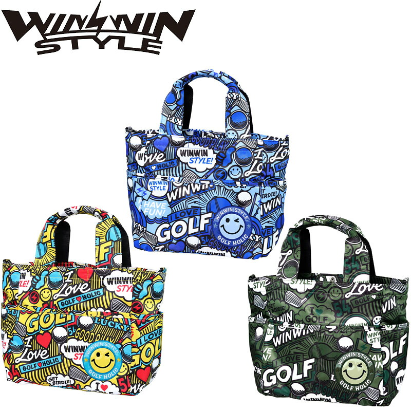 ウィンウィンスタイル WB-007~009 グッドタイムホリデイ ラウンド トートバッグ W24xH24xD13cm ゴルフ用品 WINWINSTYLE GOOD TIME HOLIDAY ROUND TOTE BAG|町のゴルフ屋さん